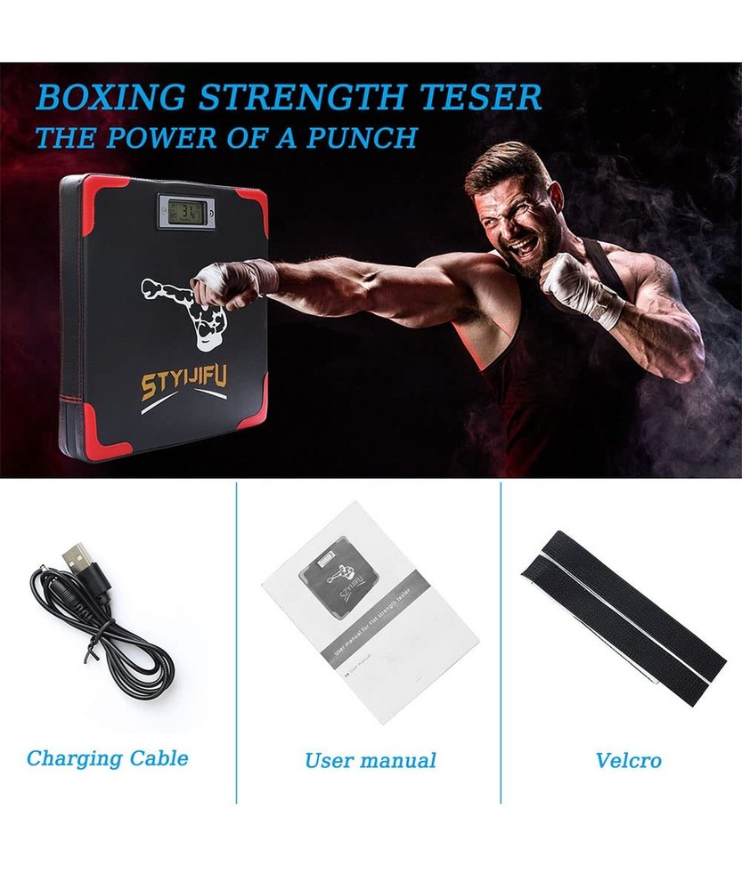 Punch Force Tester, Upgrade Version Wall Boxing Punching Pad, Automated Scree...