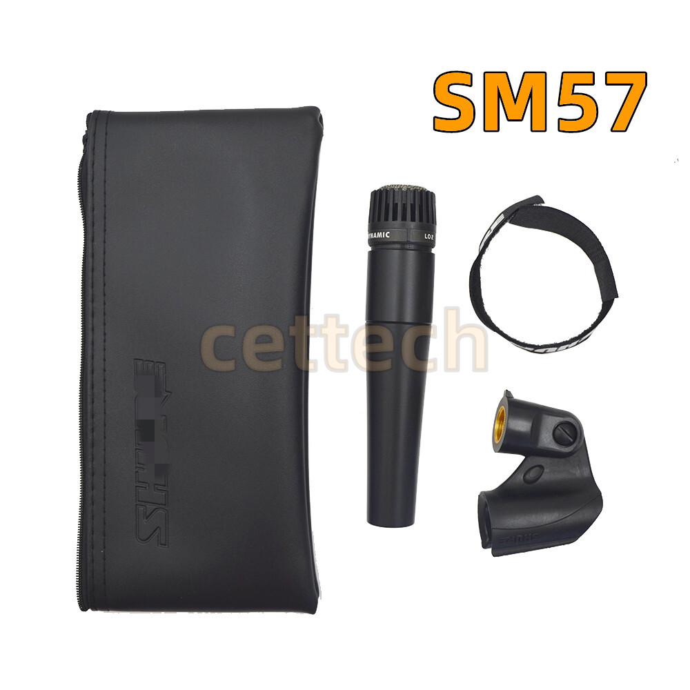 1 Sets Black Mic SM57 Packet Dynamic Vocal Microphone With Stand Wired US