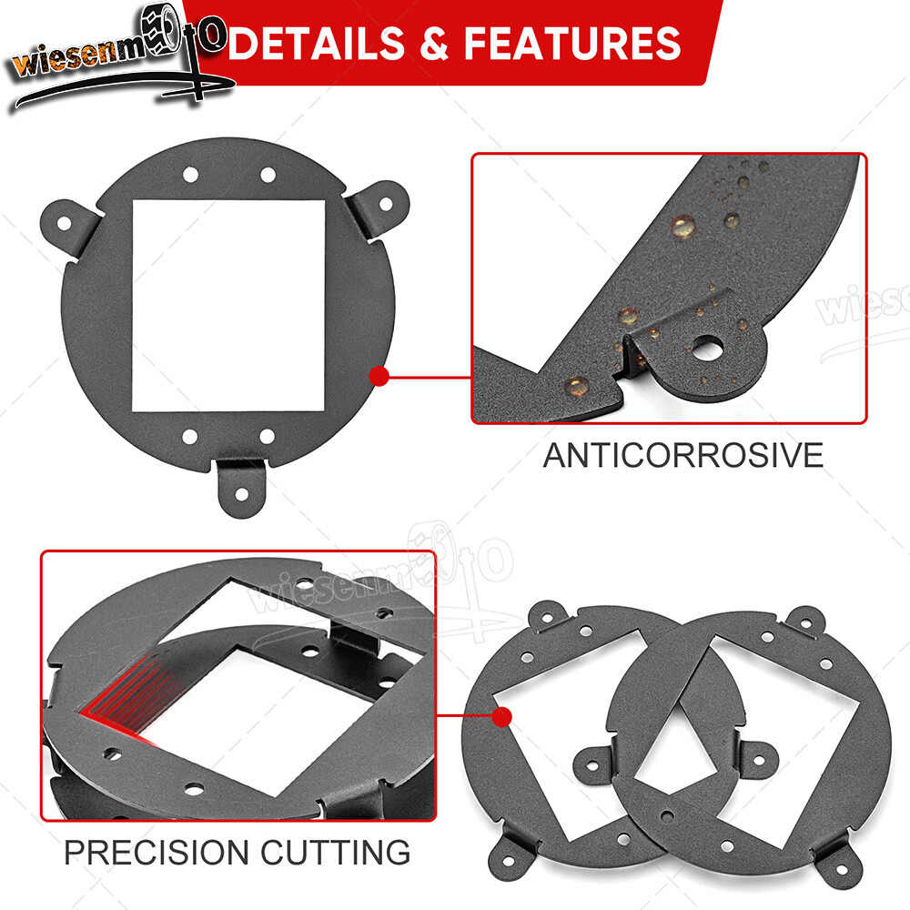 Fit Can-Am Outlander 3" Flush Mount Light Pods LED Headlight Conversion Brackets