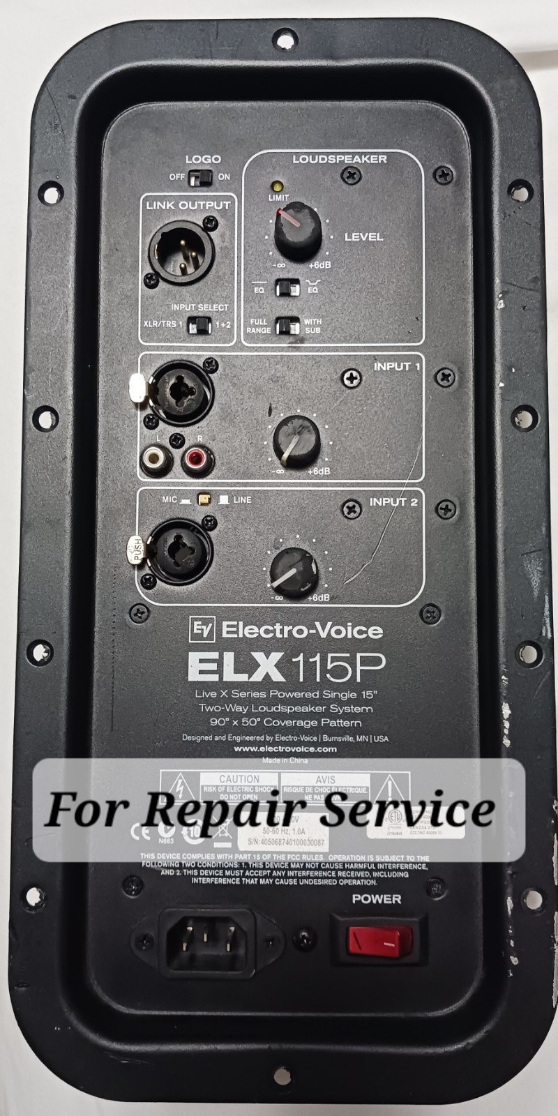 Electro Voice  ELX 115P Amplifier Module Repair service. Read description.