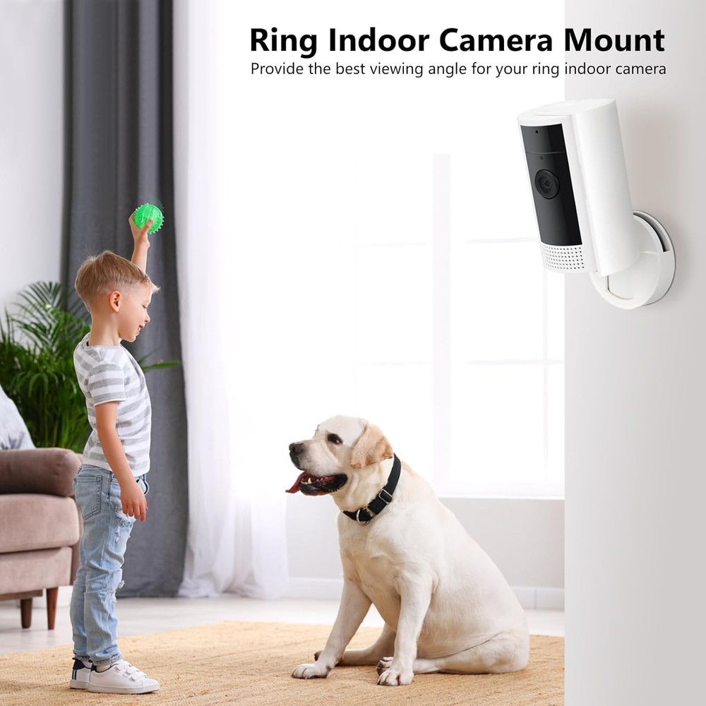 Adhesive Wall Mount for Ring Indoor Cam – Tool-Free Installation, 2 Pack