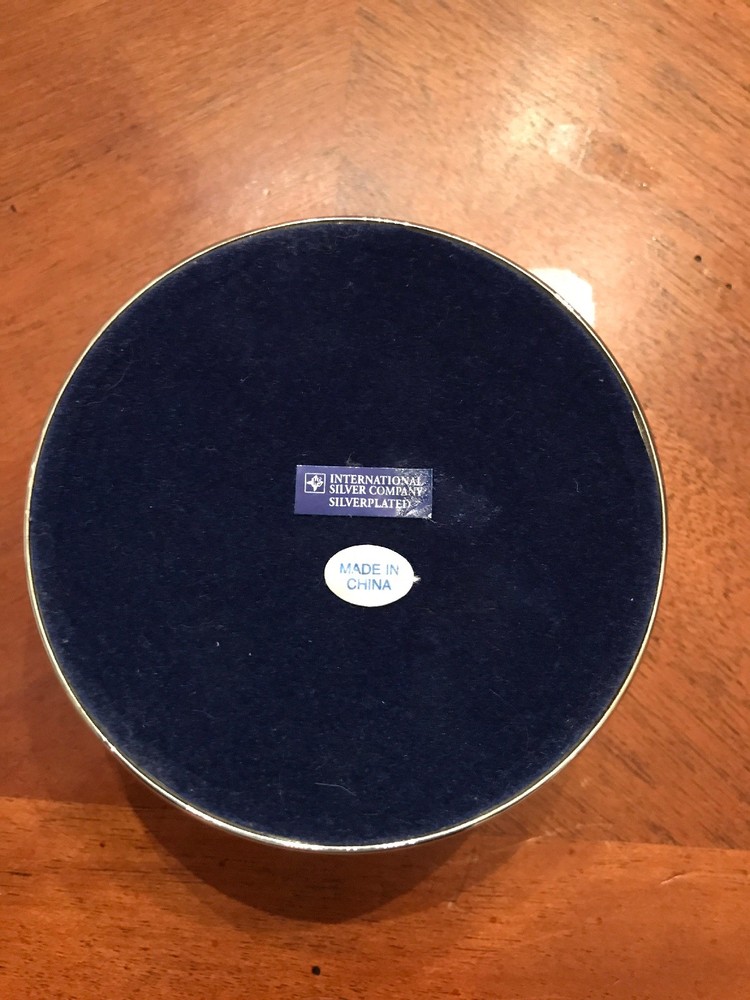 International Silver Company Silver Plated Wine Caddy Coaster