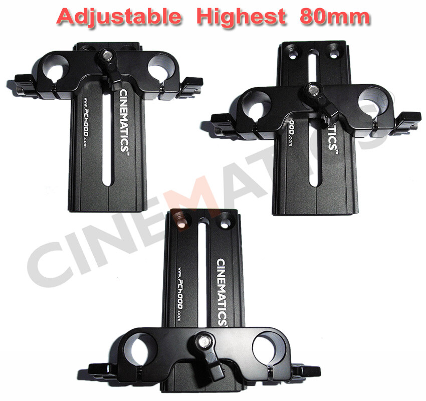 Cinematics matte box height riser height adjustable for red epic sony panasonic