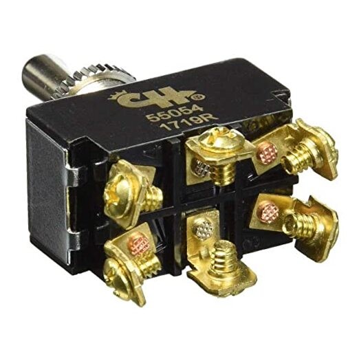 Cole Hersee 55054-BP DPDT Toggle Switch (Momentary)