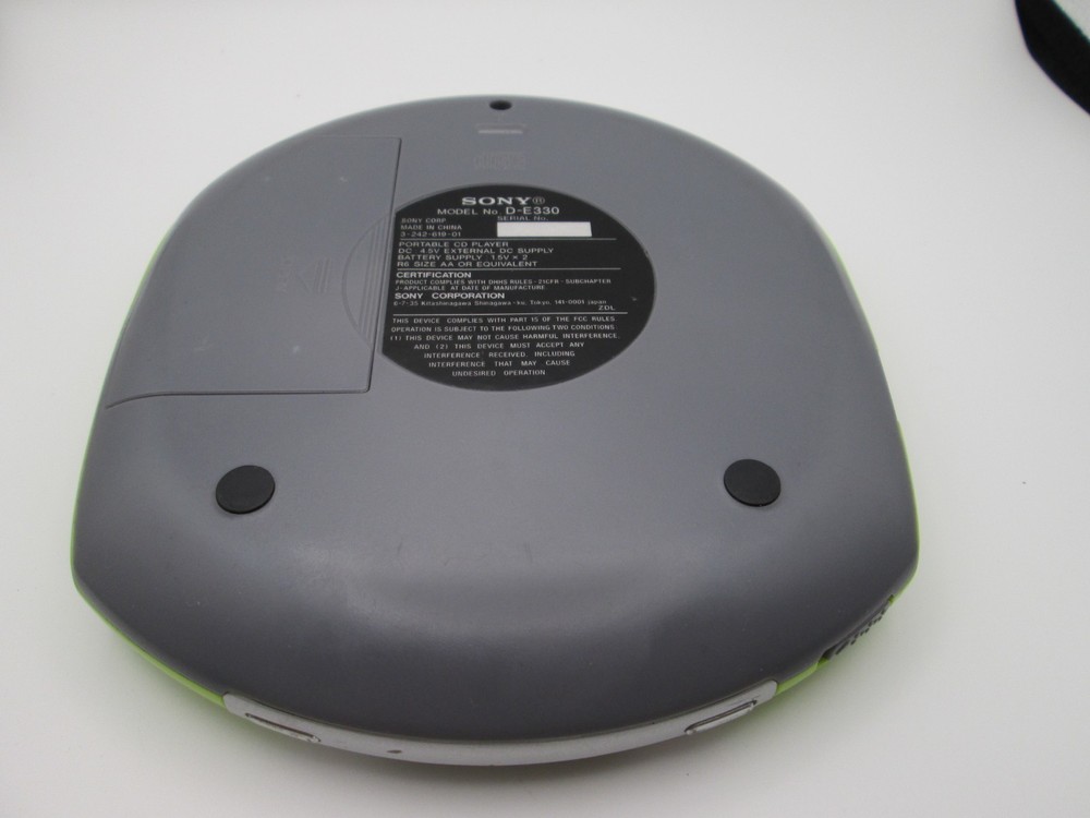 RARE! Lime Green Sony Walkman ESP MAX Y2K Working!! Model D-E330 Tested Read