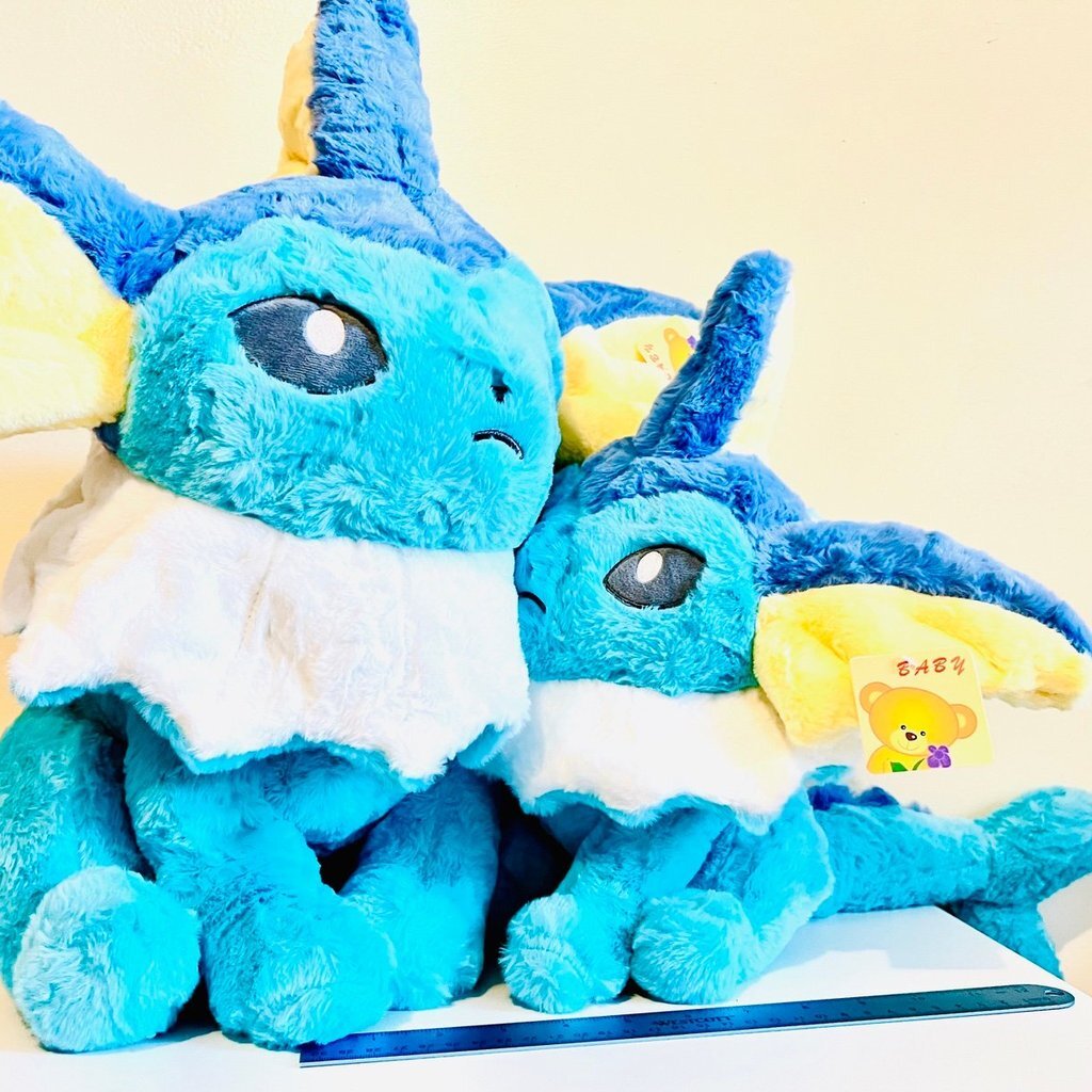USA - 3 size - Eevee Jolteon Vaporeon Plush Doll Toy Anime Evolution Monster Set