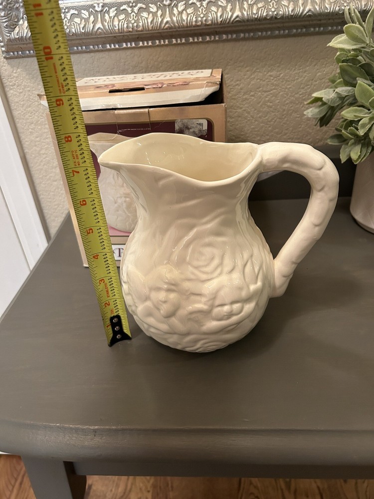 Rose Cherub Collection Pitcher W Box Vintage