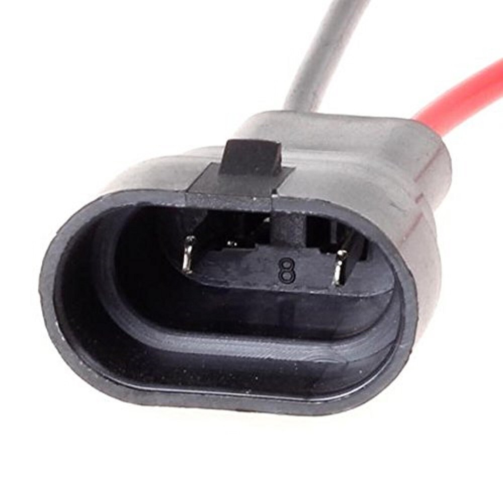 Wire Pigtail Male 9012 HIR2 Two Harness Head Light Replacement Bulb Socket Plug