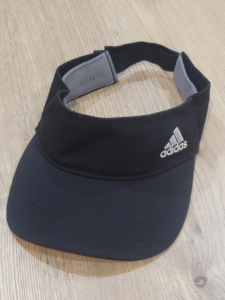 adidas Climalite Golf Visor Cap Hat Black Adjustable Lightweight