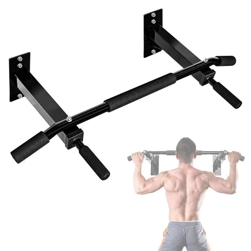 Yes4All Pull Up Bar Wall Mounted - Multifunctional Wall Mounted Pull Up Bar for