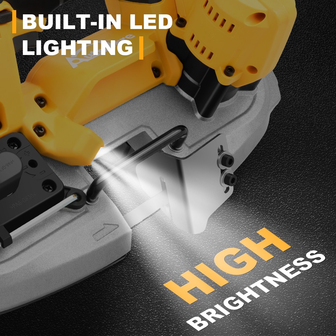 20V Portable Band Saw for Dewalt 2-1/5'' 400W Cordless Compact Bandsaw Brushless