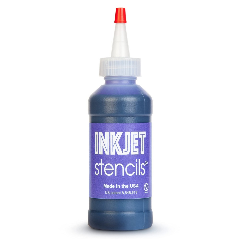 Ink Jet Refill Stencil Ink Compatible for Stencils Printer Ink (Violet, 4-Oz ...