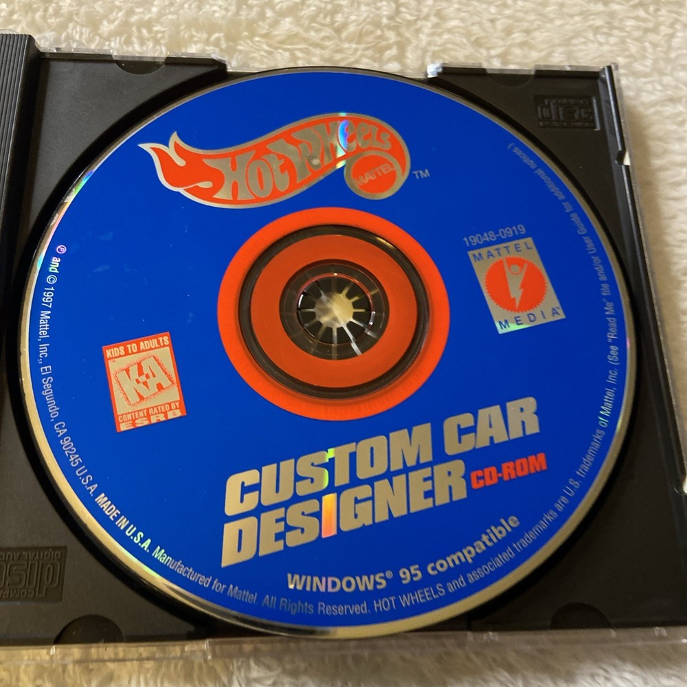 Hot Wheels Custom Car Designer CD-Rom 1997