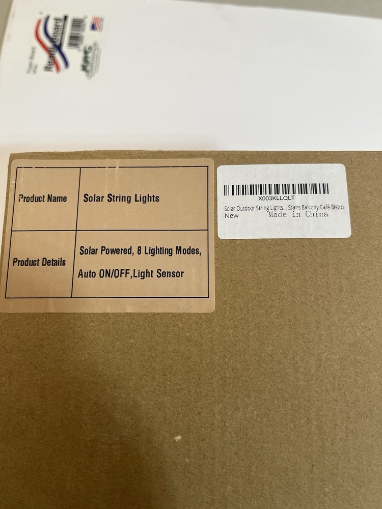 New Outdoor Solar Bistro Type String Lights