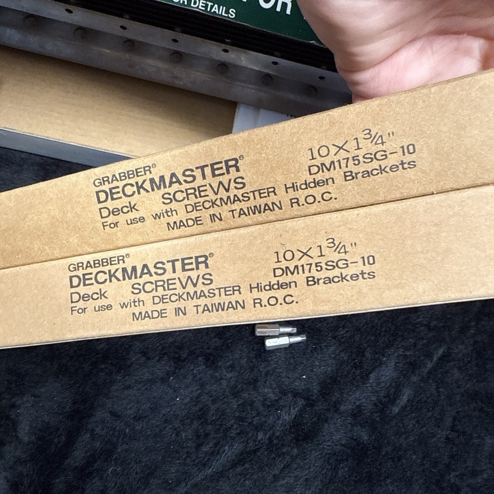 Grabber DECKMASTER DMP175-100 Hidden Bracket System 95% Complete w/ INSTRUCTIONS