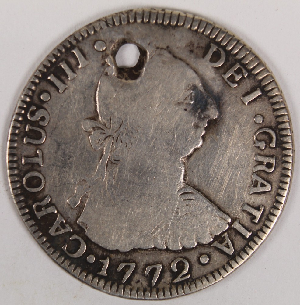 1772 G-P (GUATEMALA) 2 REALES (SILVER) --SCARCE--