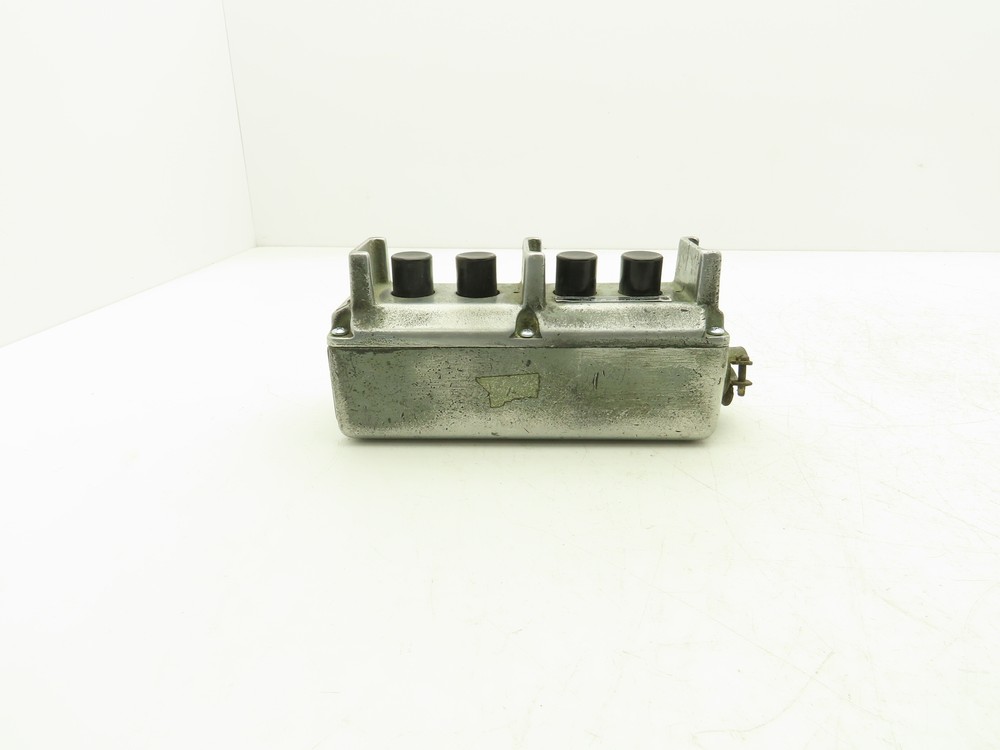 Square D Crane Hoist 4-Station Pushbutton Control Pendant Vintage
