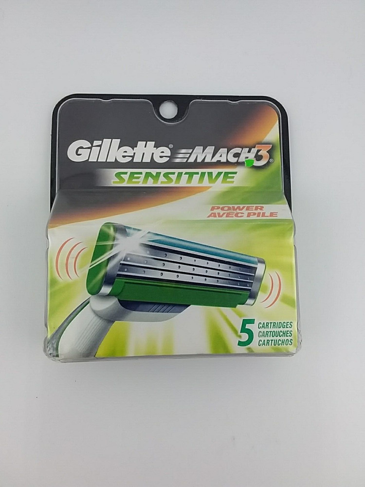 Gillette Mach 3 Sensitive Power 5 Refill Cartridges