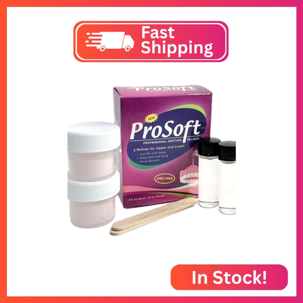 ProSoft Denture Reliner-Relines 2 Denture Plates