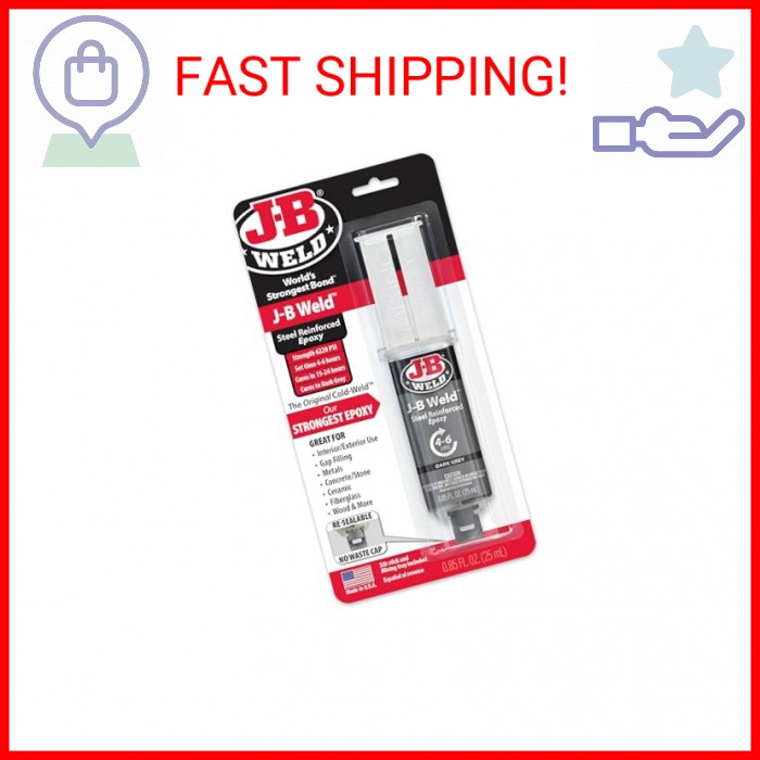 J-B Weld 50165 25ml Epoxy Syringe, Plain