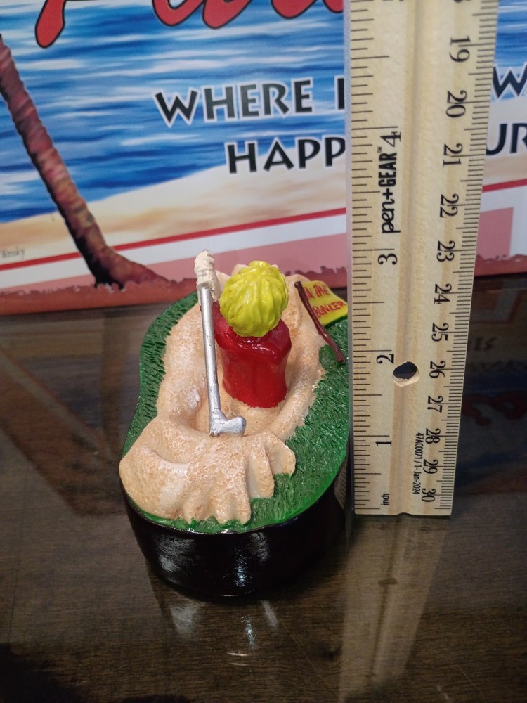 In The Bunrer Golf Figure Pre-owned