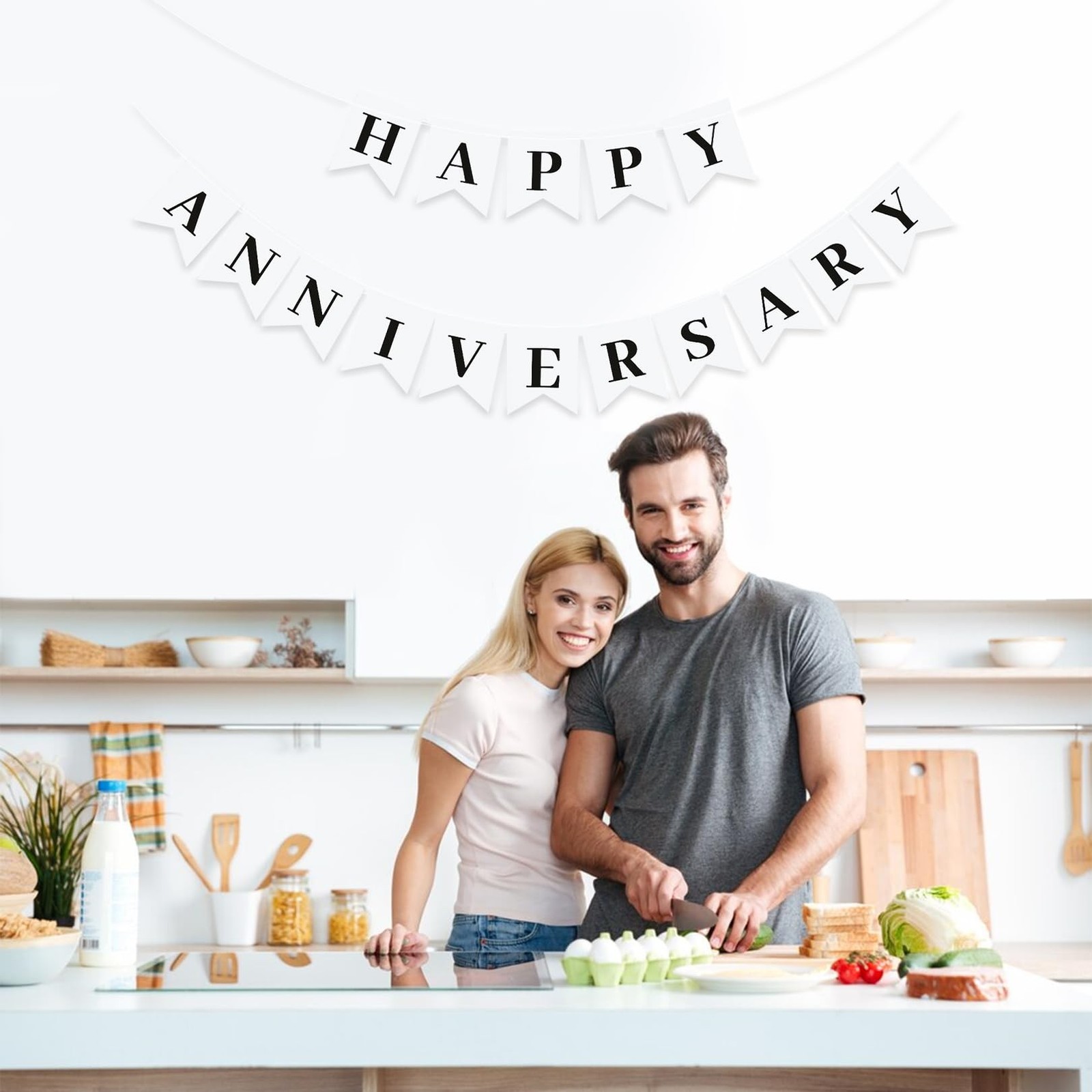 Happy Anniversary Banner,Valentines Day Wedding,Love Party and Background Ind...