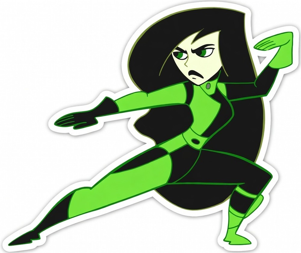 Shego from Kim Possible Waterproof Die-Cut Sticker