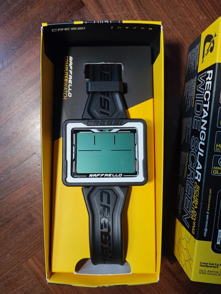 CRESSI Raphael - Unisex Diving Computer with Large Rectangular Screen...