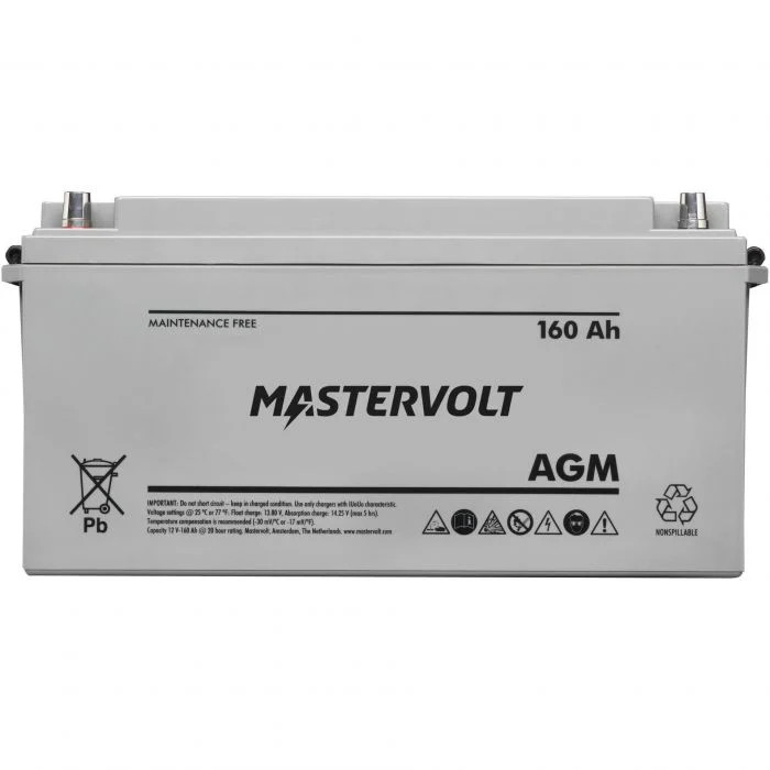 Mastervolt 62001600 12V AGM Battery, Group 4D