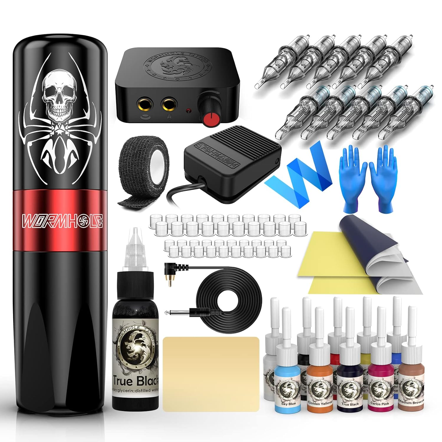 Maquina De Tatuaje Kit PROFESIONAL Para Tatuar Tattoo Pluma Artistas NEW