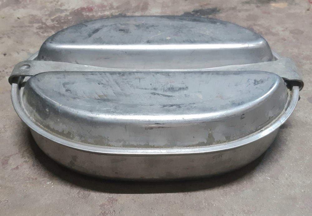 Original Dated 1945 WWII U.S. Army Meat Can Mess Kit