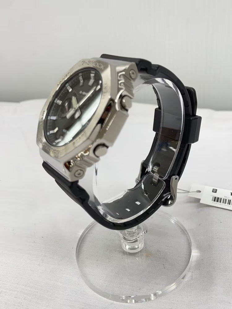 CASIO Solar Watch G SHOCK Digital Analog Rubber SLV BLK