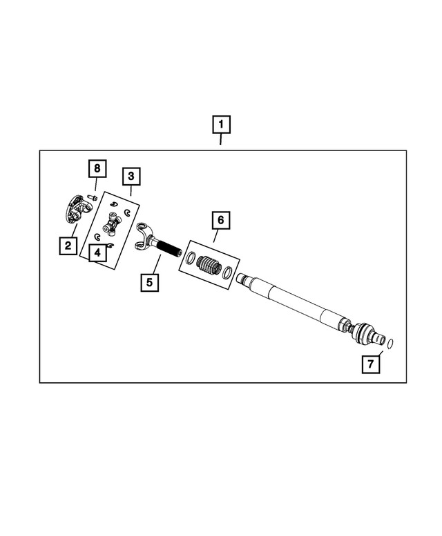 Genuine Mopar U-Joint Kit 68452776ab