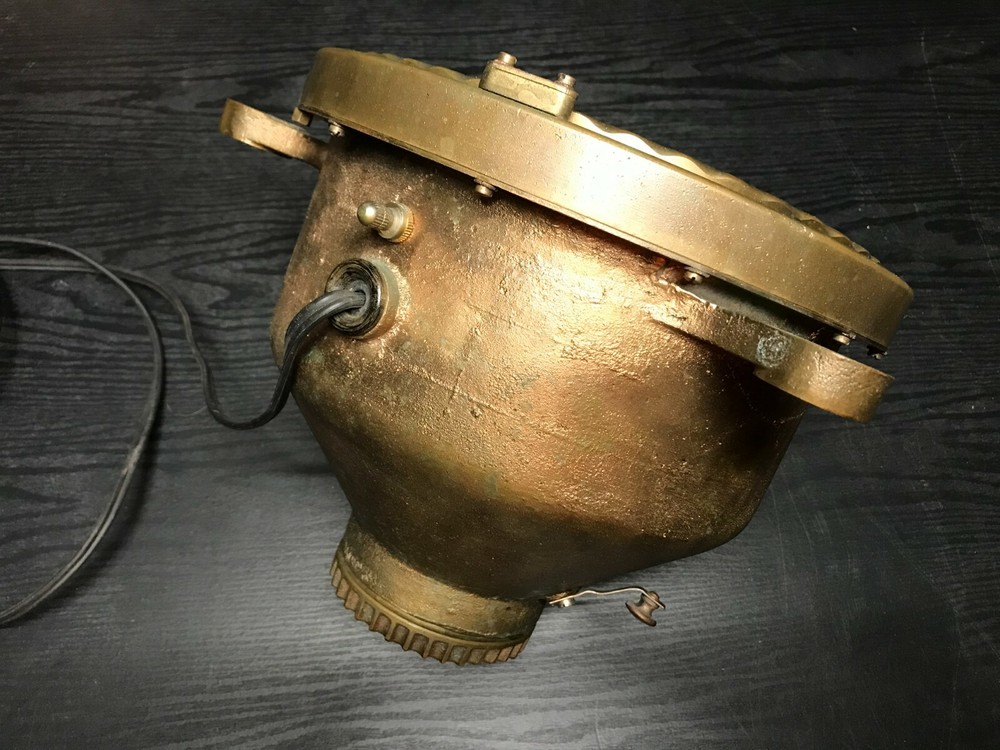 Antique Pelorus (Dumb Compass) Solid Bronze with Light