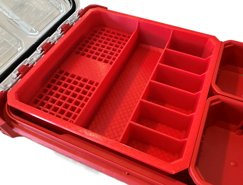 Impact bit holder insert for Milwaukee PACKOUT Low Profile Organizers