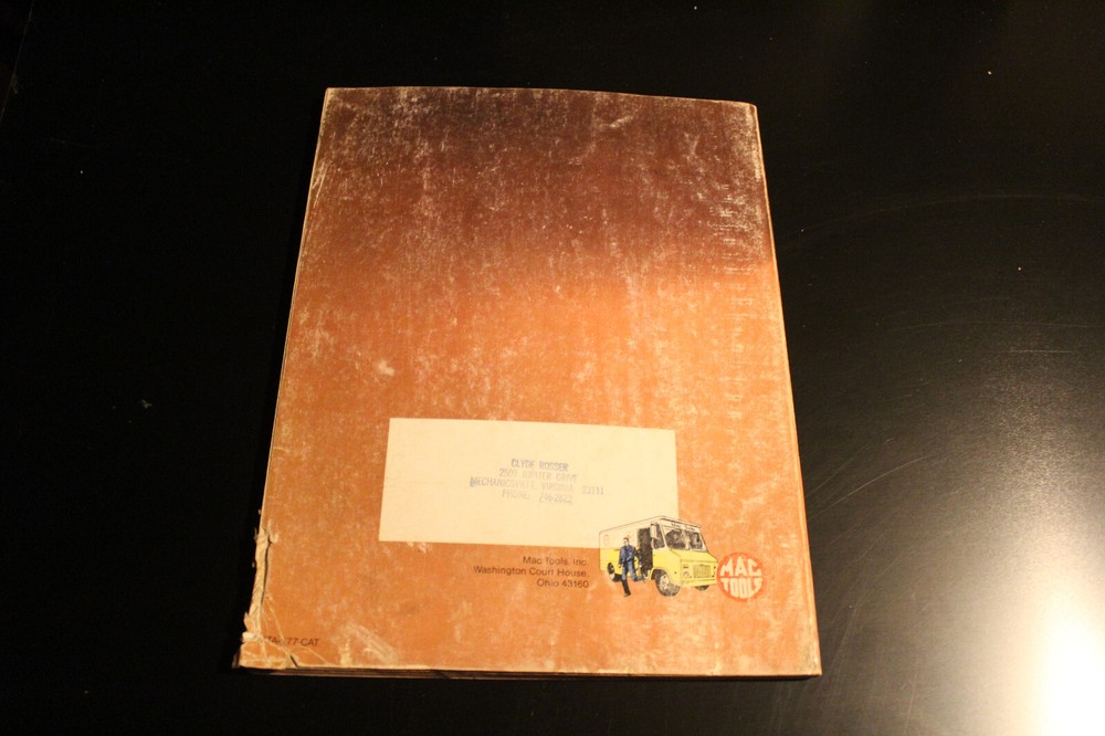 Vintage Original Mac Tools Catalog MTA-277-CAT One Dependable Source