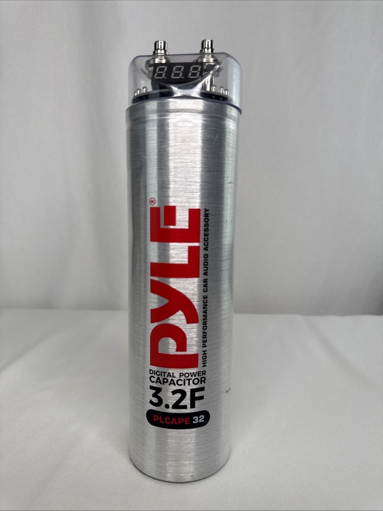 Pyle 3.2F PLCAPE32 Digital Power Capacitor High Performance Car Audio Accessory