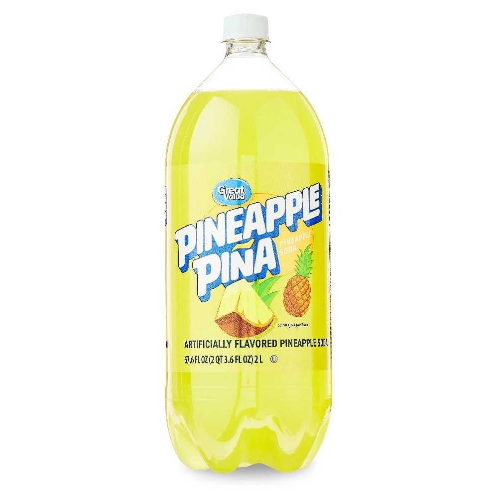 Pineapple Soda 2 Liter Bottle 6 Pack Bulk