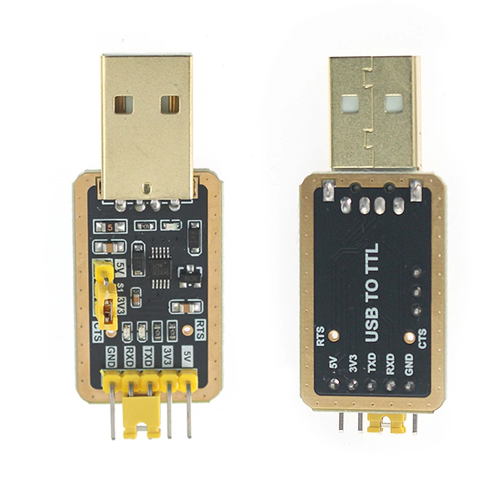 CH340E USB to TTL Serial Module, 3.3V/5V UART Converter, CH340 Chip