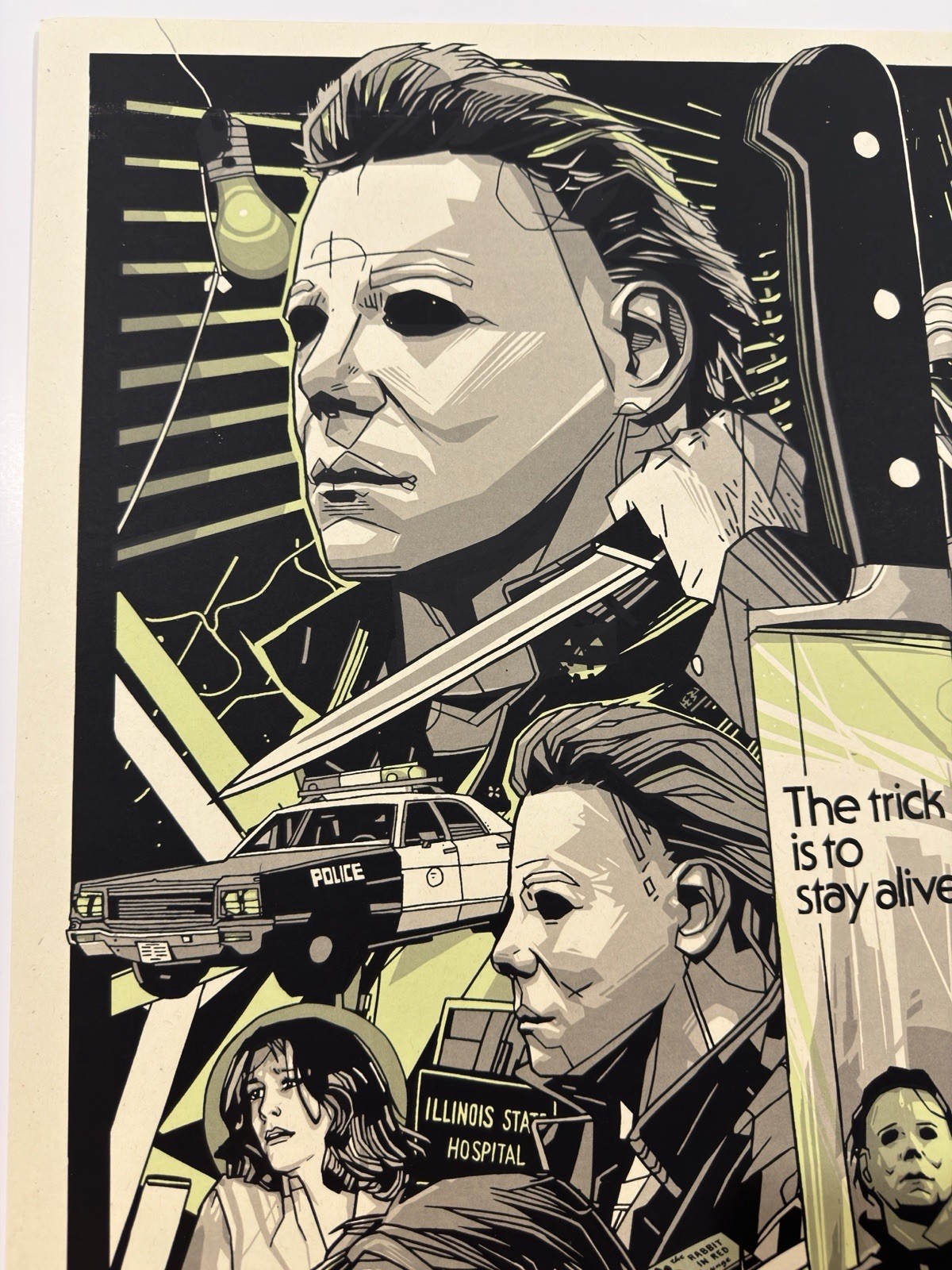 Tyler Stout Halloween Variant Movie Poster Print Glow In The Dark Mondo Artist