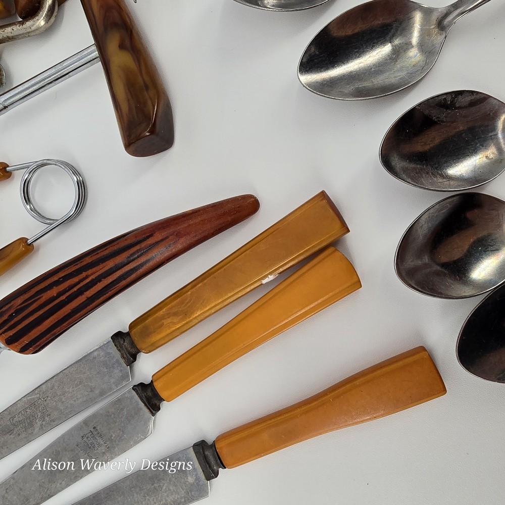 Bakelite Hostess Set & Utensils