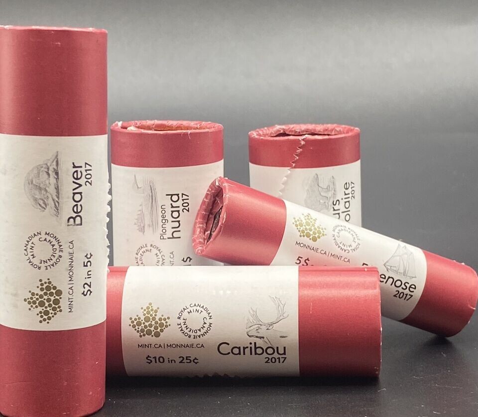 2017 Classic Canadian Coins Special Wrap Roll Set