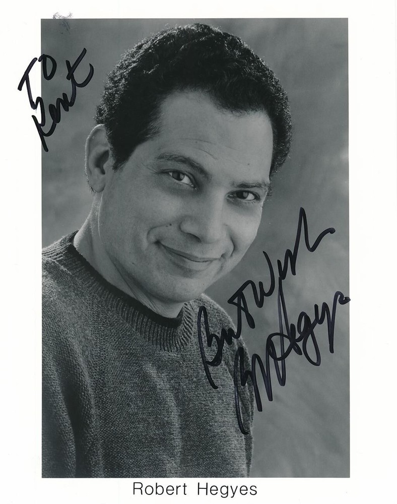 Robert Hegyes- Signed B&W Photograph