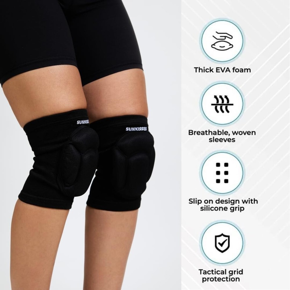 Knee Pads, Thick Sponge Anti-Slip, Collision Avoidance Knee Sleeve Medium
