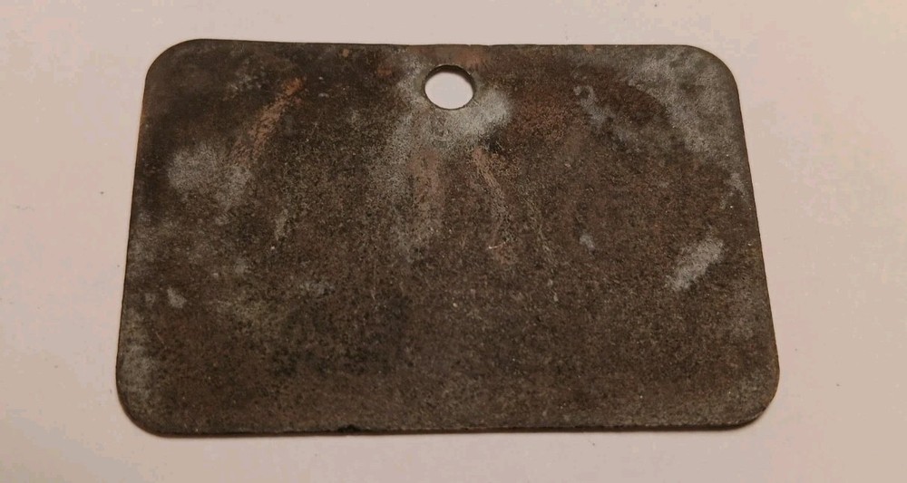 Bicycle License Plate Tag Berea Vintage Solid Brass #3761