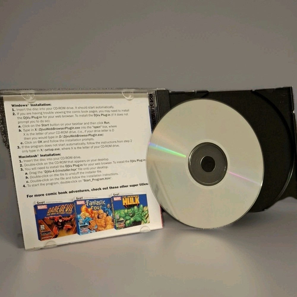Captain America Marvel CD-ROM Software