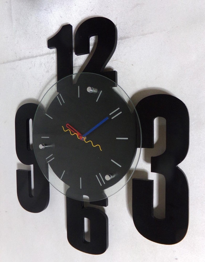 Mid Century Memphis Modern Wall Clock