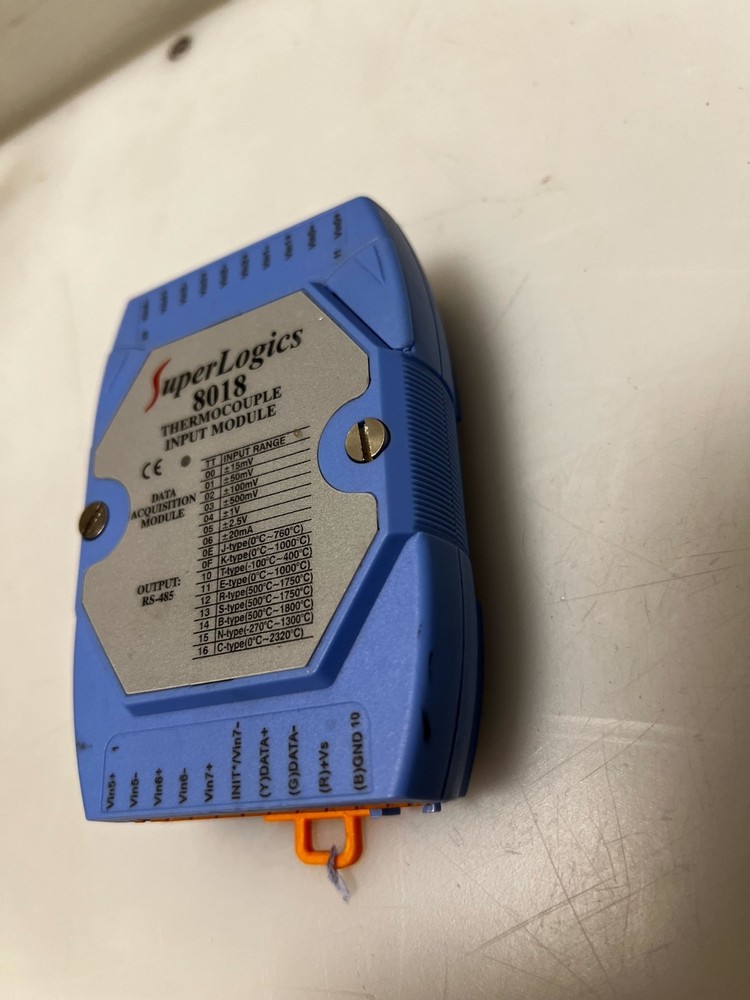 SuperLogics 8018 Analog Input Module | 8‑Ch Thermocouple/mV/V/mA | RS‑485