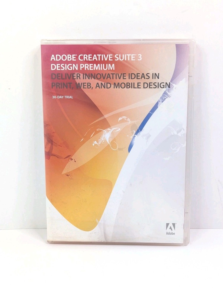 Adobe Creative Suite 3 Design Premium Macintosh/Windows OS 30 Day Trial Untested