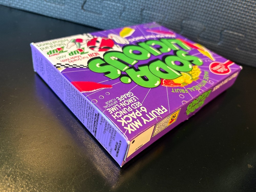 Soda Licious fruit snacks - Empty custom design display box
